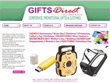 Tablet Screenshot of gifts-direct.co.za